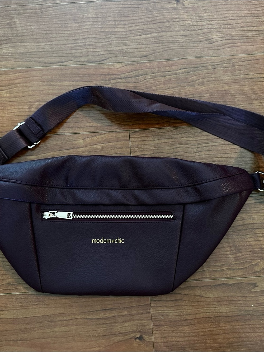 Women's Crossbody Belt Bag in Deep Plum